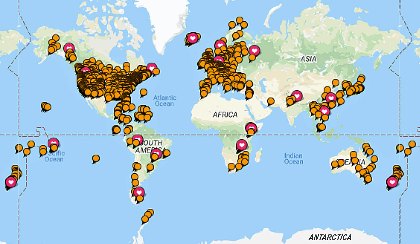 places we have visited. 